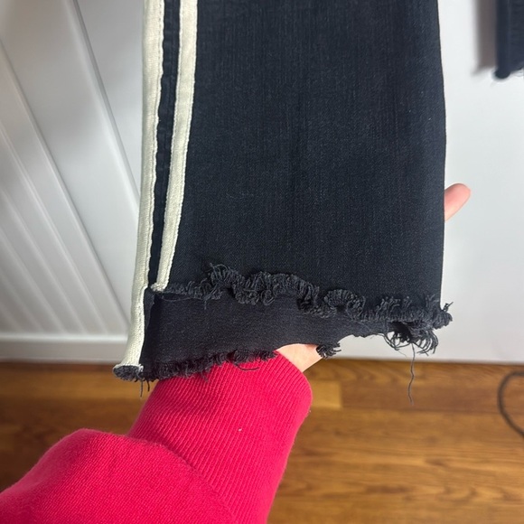 Mother Insider Crop Step Fray Guilty Racer Jeans Size 26 - Picture 5 of 16